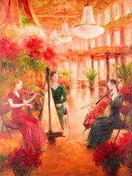 Lin HongdanImpressionist Original Oil Painting 'Dance Ball 1'