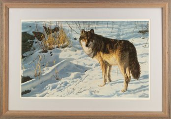 James Hautman Animal Limited Edition 55/950 'Wolves In Snow'