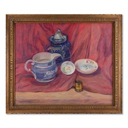 Still Life Oil On Canvas 'Afternoon Tea'