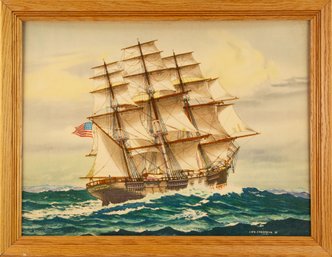 Waterscape Print John.O'Hare Cosgrave II'1851 Clipper Ship'