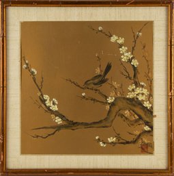 Waterscape Watercolor Sally Sayoko Noland'Bird On Branch'