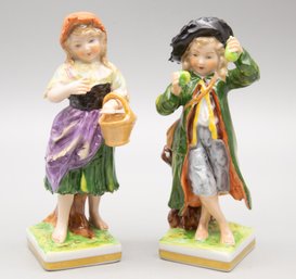 Pair Of Ernest Bohne Porcelain Doll Made In Germany