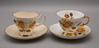 Set Of Two Hammersley & Co. Teacups With Saucers, Made In England. Bone China 30214