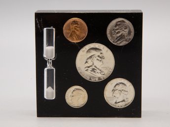 1956-1958, 1960 Coin And A Hourglass Decor
