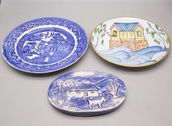 Porcelain Plate CURACAO. FRANCE EREIZ. ENGLAND