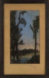 Signed Raymond Nott(1888 - 1948) Landscape Pastel