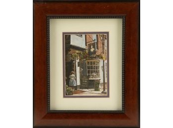 Landscape Foil Print 'Nell Gwynn House Antiques Shop Framed Art'