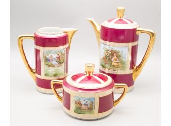 Luise Set Of Three Porcelain Teaware Pirkenhammer