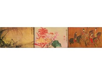 Chinese XieYi Print 'Three Painting From Ancient China'