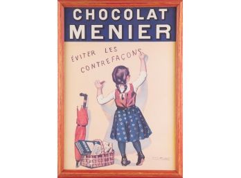 Etienne Maurice Firmin Bouisset (1859 - 1925) Portrait Print 'Chocolat Menier'