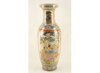 Old Chinese Porcelain Birds And Flower Vase