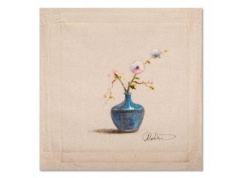 Rulin Xian Modernist Original Oil On Canvas 'Small Flowers 1'
