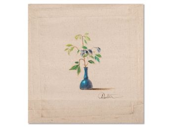 Rulin Xian Modernist Original Oil Painting 'Small Flowers 3'