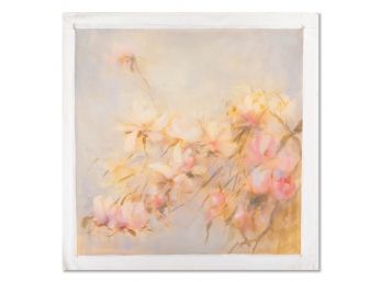 Yaping Hong Impressionist Original Oil Painting 'Flower In Spring'