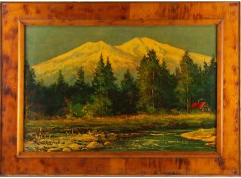Robert Wood Landscape Print 'Majestic Mountainscape'