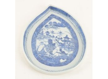 Water-Drop Shape Chinese Antique Porcelain Plate