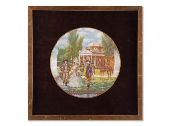LE 3481/9800 Gorhan Porcelain Plate 'Monticello'