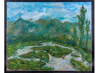 Tianyin Li Impressionist Oil Painting On Canvas 'Morning'
