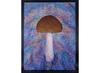 Abstract Original Oil Painting 'Mr. Mushroom'