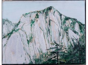 Impressionist Original Oil Painting 'Mount Hua'