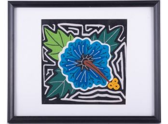Contemporary Modernist Flower Embroidery