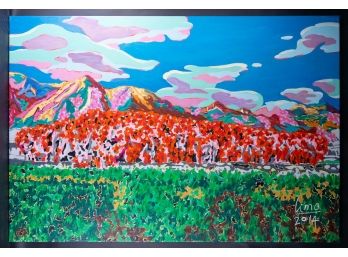 Landscape Original Oil Painting 'The South Mountain 9'