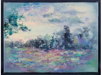 Abstract Original Oil Painting 'Foreset Scene'