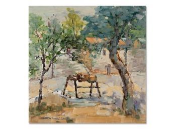 Original Landscape Oil Painting 'Old Well'