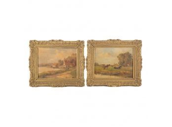 A Pair Of Early 20th Century Landscape Oil Panting