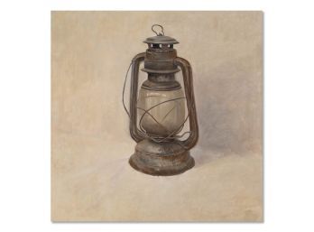 Original Figurative Oil Painting 'Broken Lamp'