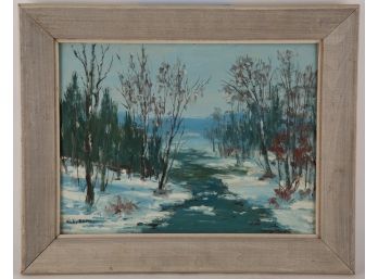 Walter Emerson Baum (1884 - 1956)Pennsylvania Artist Oil