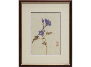 Vintage Chinese Flower Print