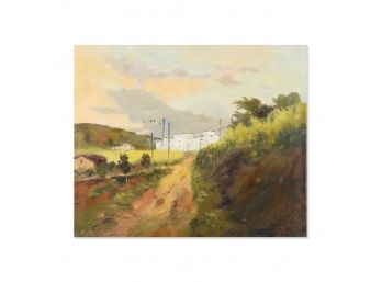 Impressionist Original Oil By Artist Xiansheng Lai 'Landscape 9'