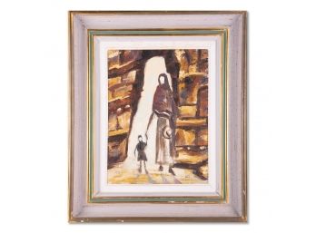 Arieh Allweil (1901 - 1967) Israel Listed Artist Oil