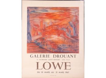 Lowe Galerie Drouant 1967 Dated Poster Print