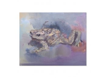 'Toad' Original Oil On Canvas By Artist Chong Liu