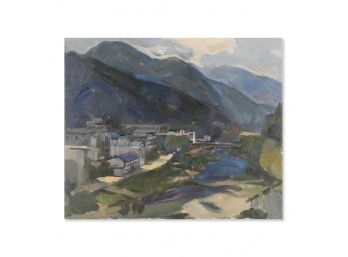 Impressionist Original Oil By Artist Fan Wang 'Dawn'