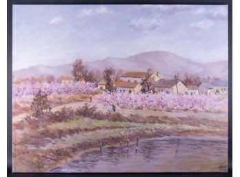 Fine Art Modernist Original Oil Painting 'Landscape'
