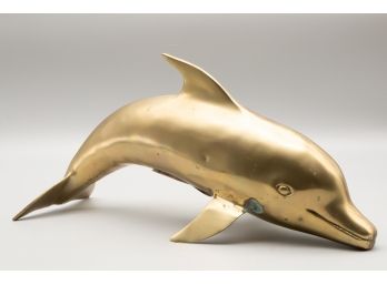 Brass Dolphin Sculpture Made In Taiwan