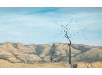 Impressionist Oil On Canvas 'Loess Plateau'