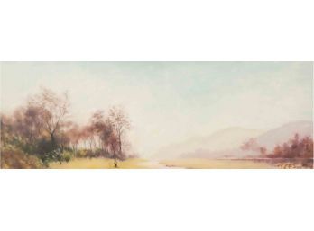 Impressionist Original Oil On Canvas 'Trees'