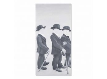 Figurative Original Oil On Canvas 'Three Boys'