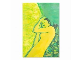 Impressionist Oroginal Oil Painting 'Naked Girl'
