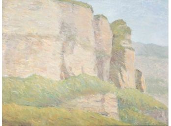 Impressionist Original Oil Painting 'Stone Mountain'