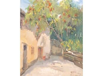 Expressionist Original Oil Painting 'Apple Tree'