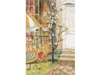 Impressionist Original Oil Painting 'Garden Landscape'