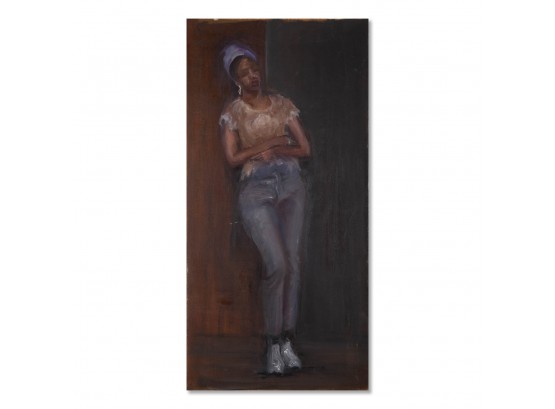 Original Oil On Canvas 'Lazy Posture'