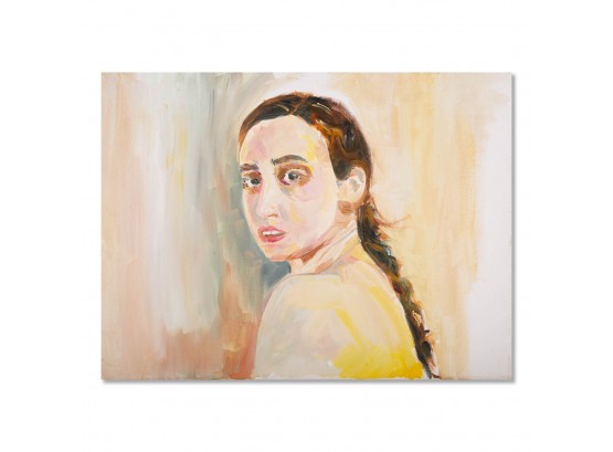 Original Oil Painting 'Woman With Long Braid'