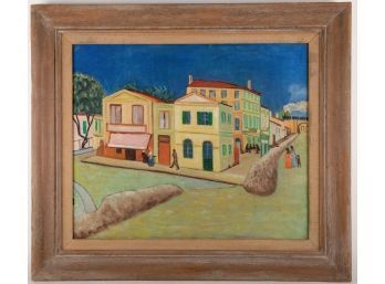 After Van Gogh Vintage Oil Painting 'La Maison De Vicent A Arles'