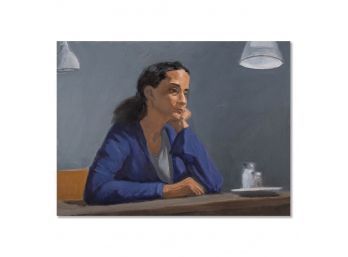 Original Oil Painting 'Thinking Woman'
